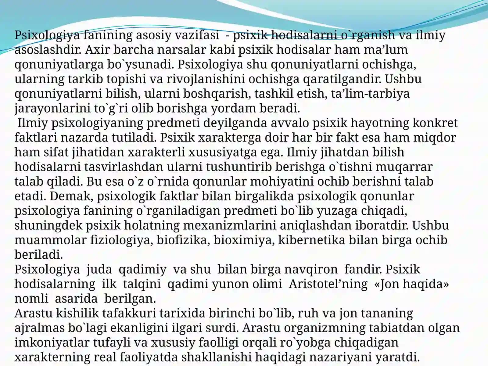 AXMEDOVALAYLOning psixologiya PREZENTATSIYASI 4