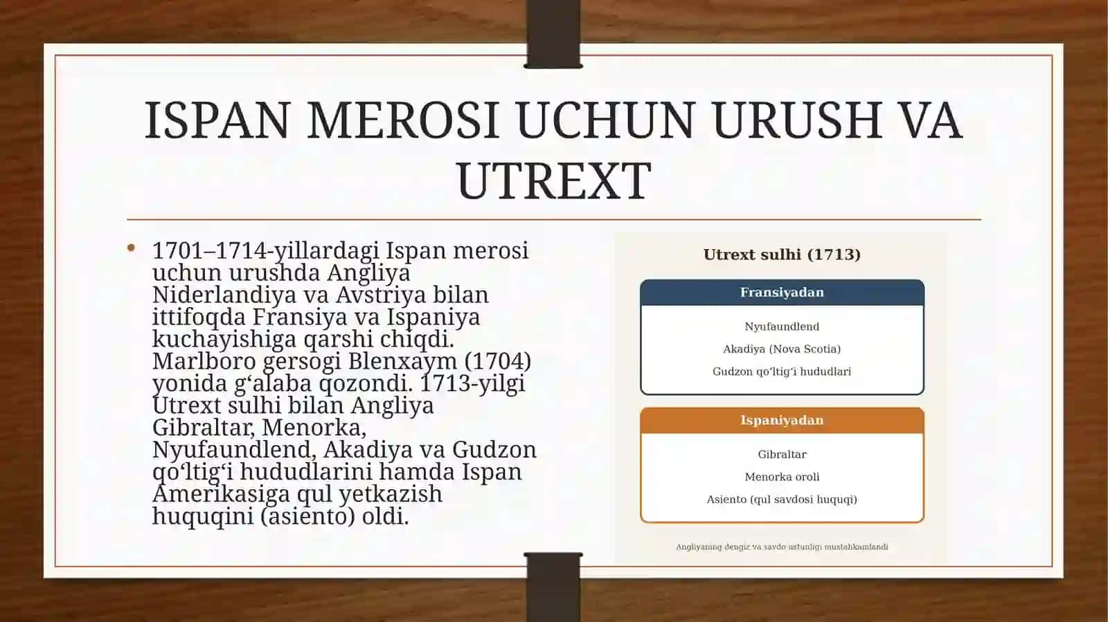 XVIII asrda Angliyaning tashqi siyosati 4