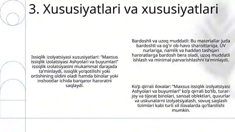 Maxsus Issiqlik Izolyasiyasi Ashyolari Va Buyumlari 4