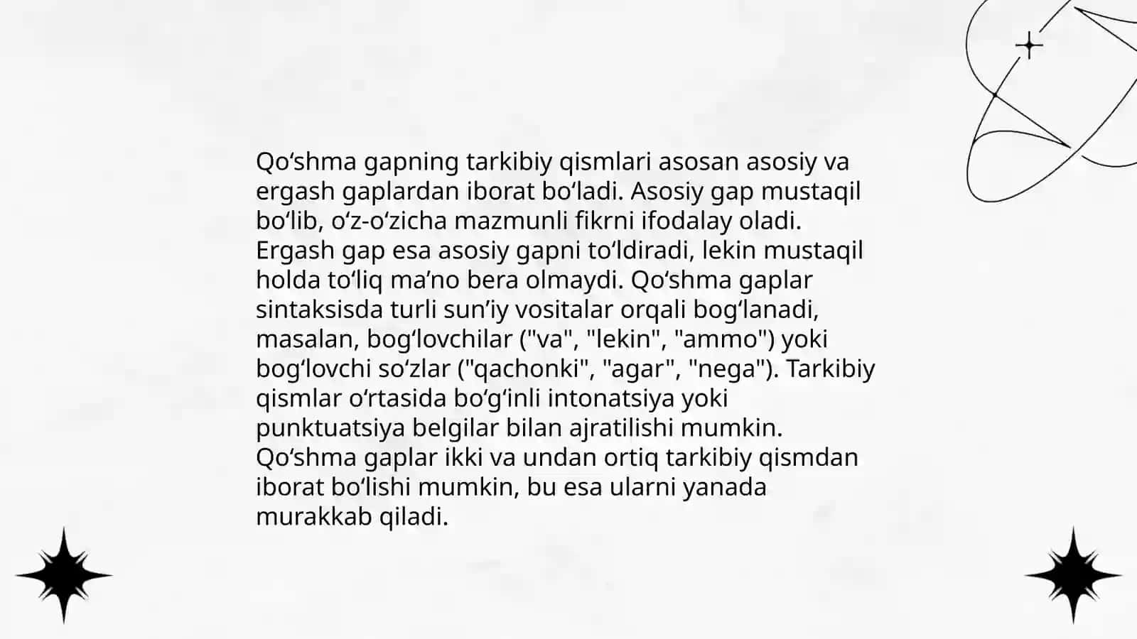 Qo‘shma gap turlari 4