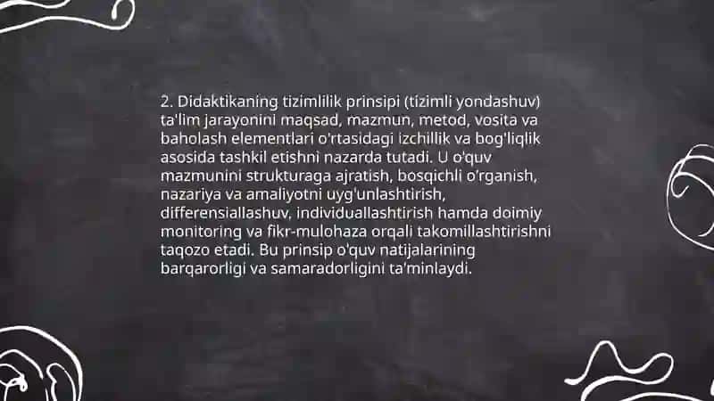 Pedagogikaning didaktik prinsiplari, ilmiy tadqiqot metodlari shakllari 4