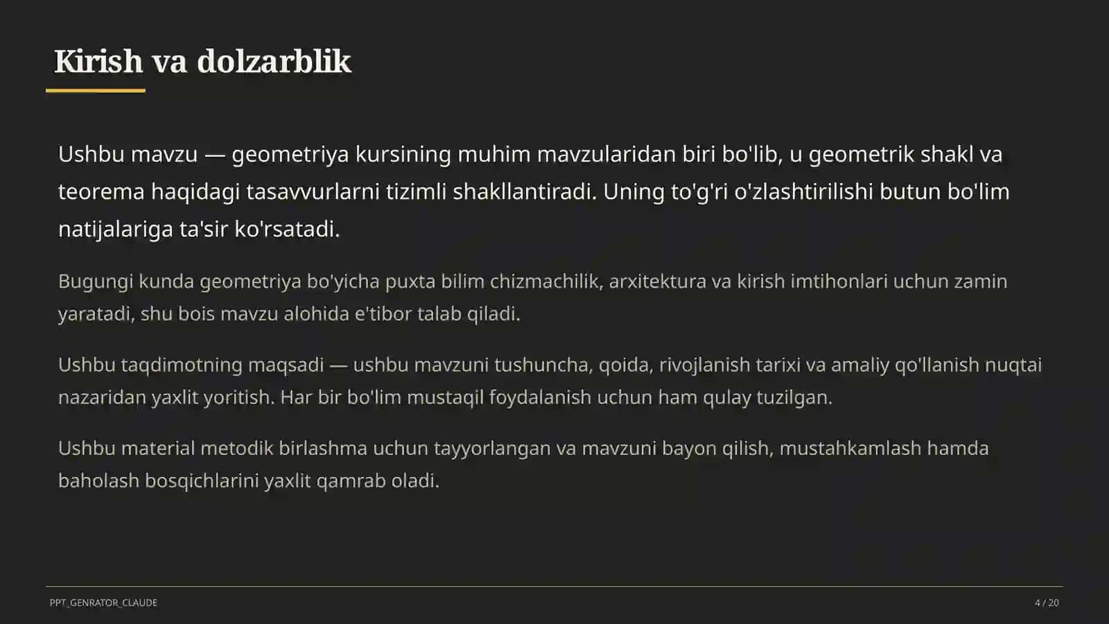 To'g'ri burchakli uchburchakda trigonometrik nisbatlar (8-sinf) 4