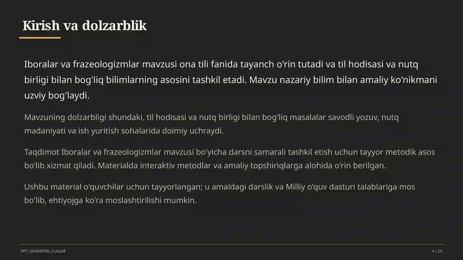 Iboralar va frazeologizmlar (5-sinf) 4