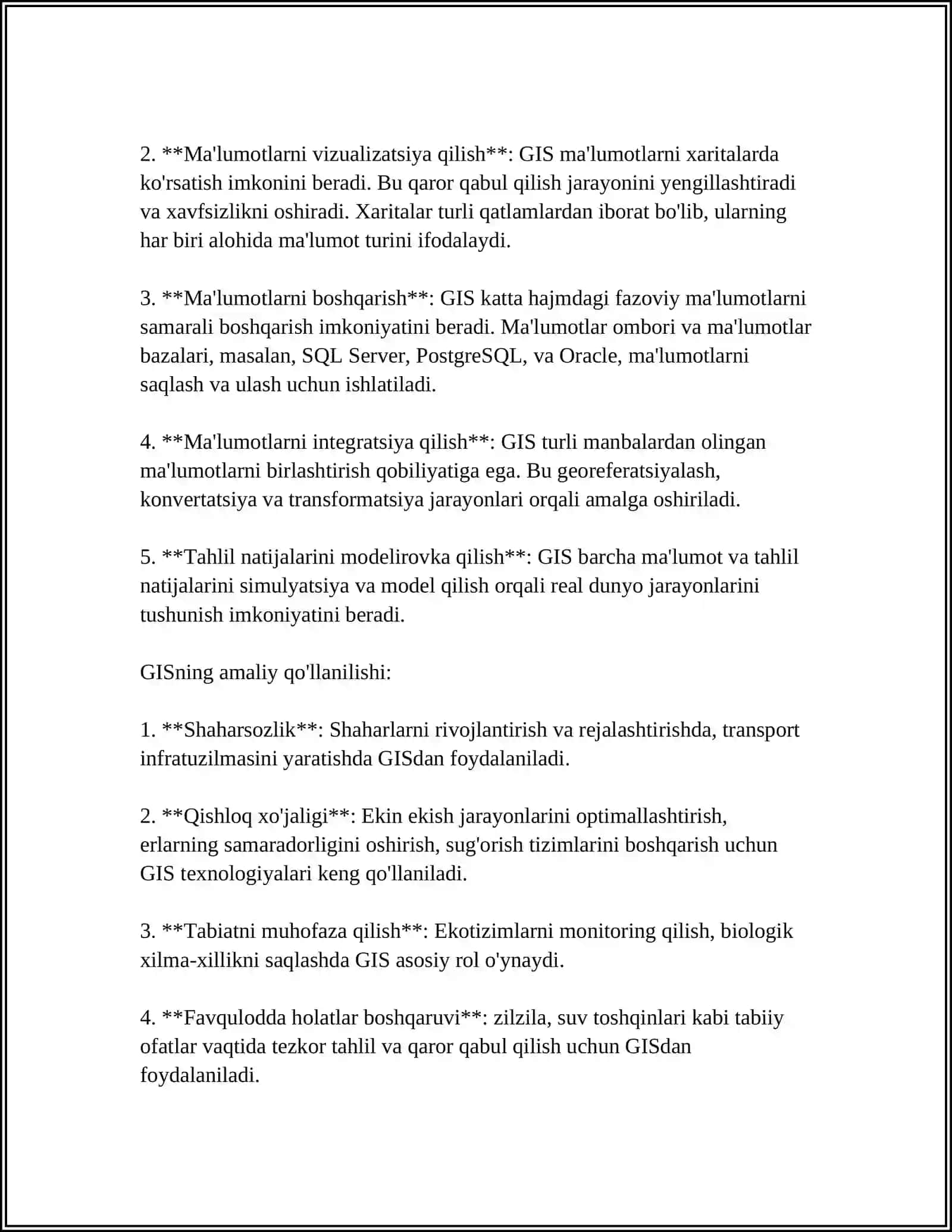 ДУБЛЬГИС GEOGRAFIK AXBOROT TIZIMI HAQIDA TUSHUNCHA BERING 4