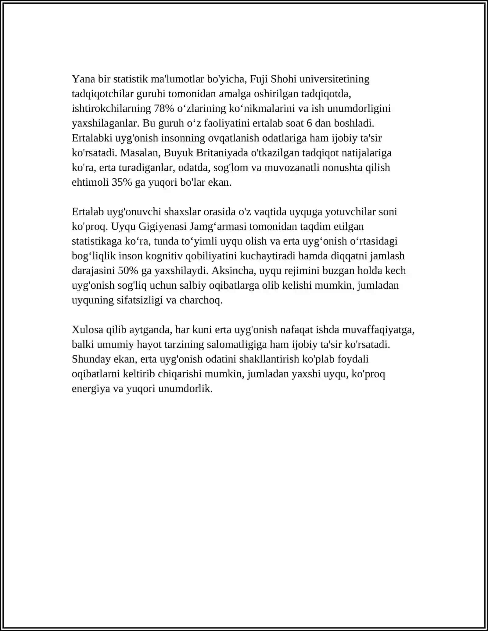 TURLI YOSHDAGI BOLALAR UCHUN KUN TARTIBI 4