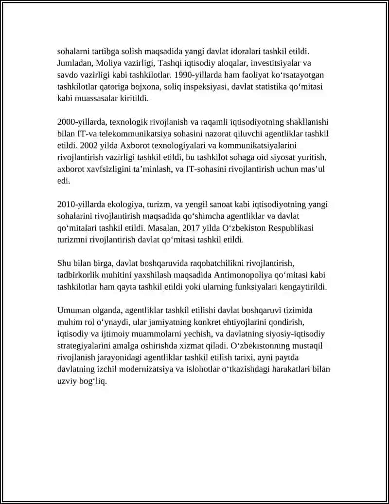 LOYIHA BOSHQARUVI MILLIY AGENTLIGI HAQIDA UMUMIY MA’LUMOTLAR 4