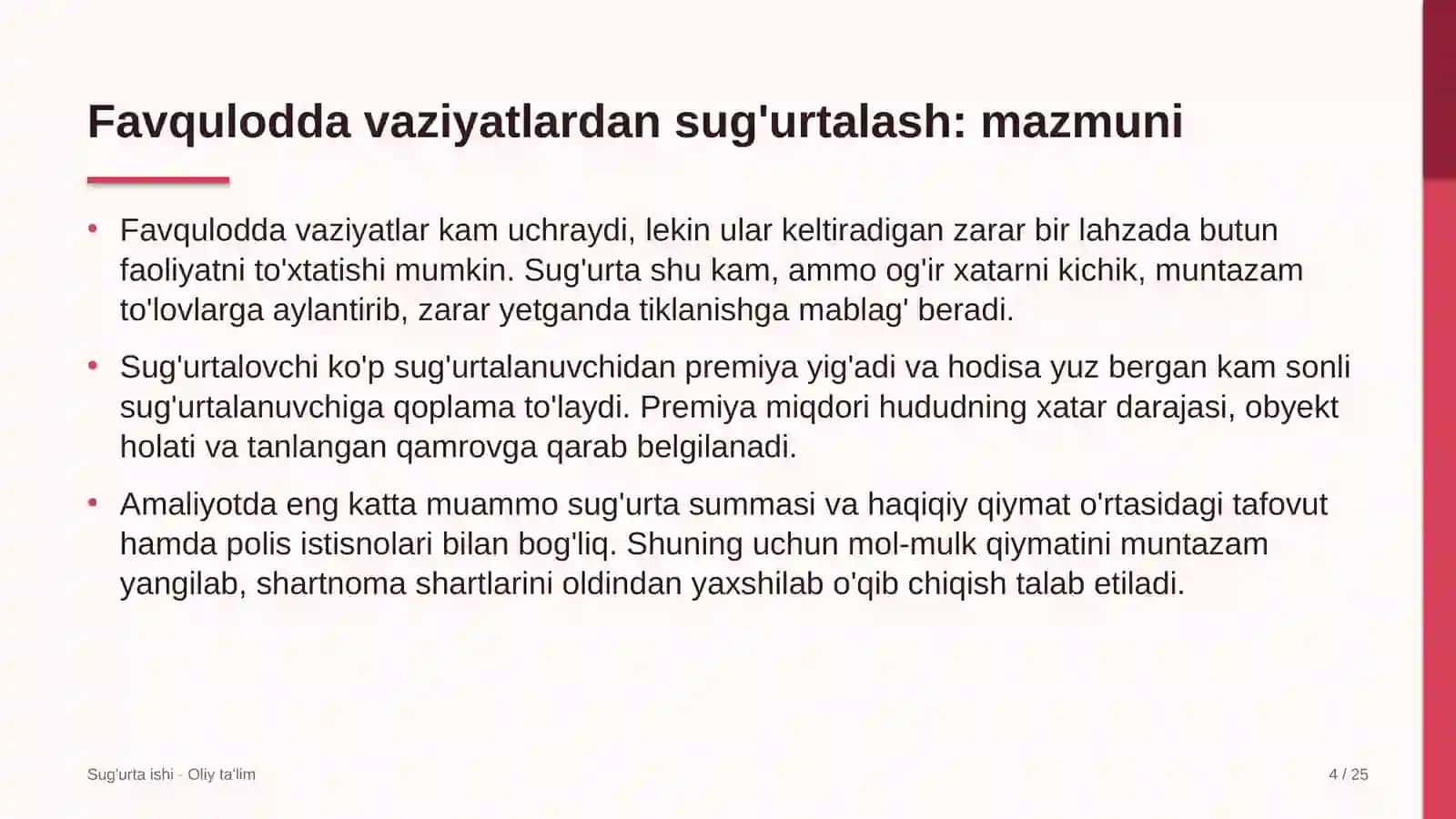 Maishiy texnika ishlab chiqarishda favqulodda vaziyatlardan sug'urtalash 4