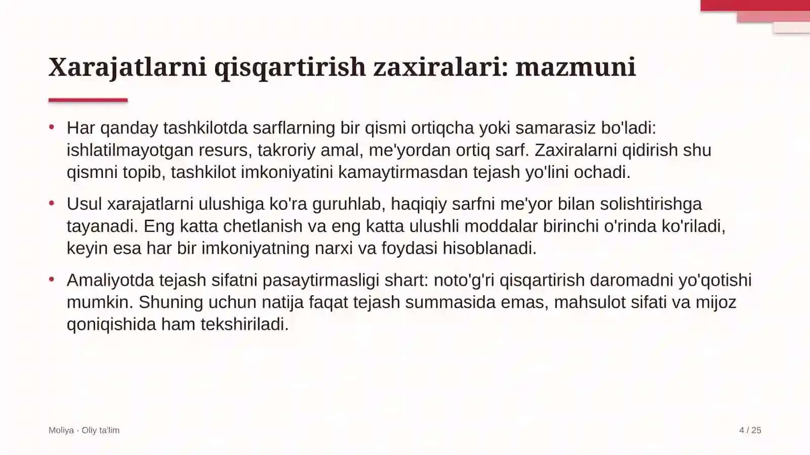telekommunikatsiya kompaniyalarida xarajatlarni qisqartirish zaxiralari 2244 4