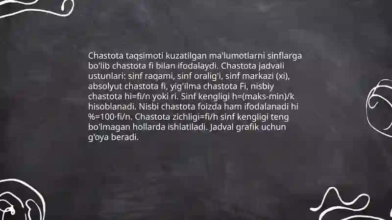 Statistik ma'lumitlarni jadval va grafiklarda tasvirlash 4