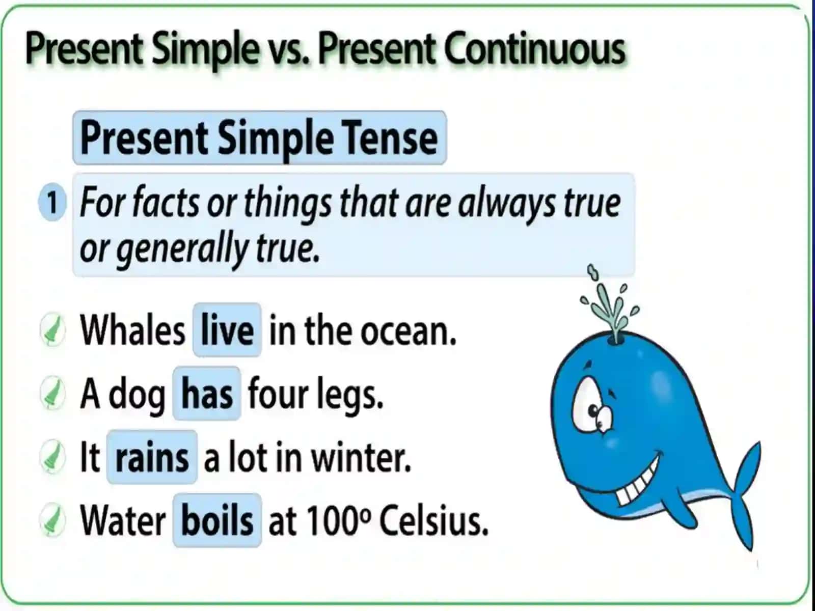 Present Simple vs Present Continuous 4