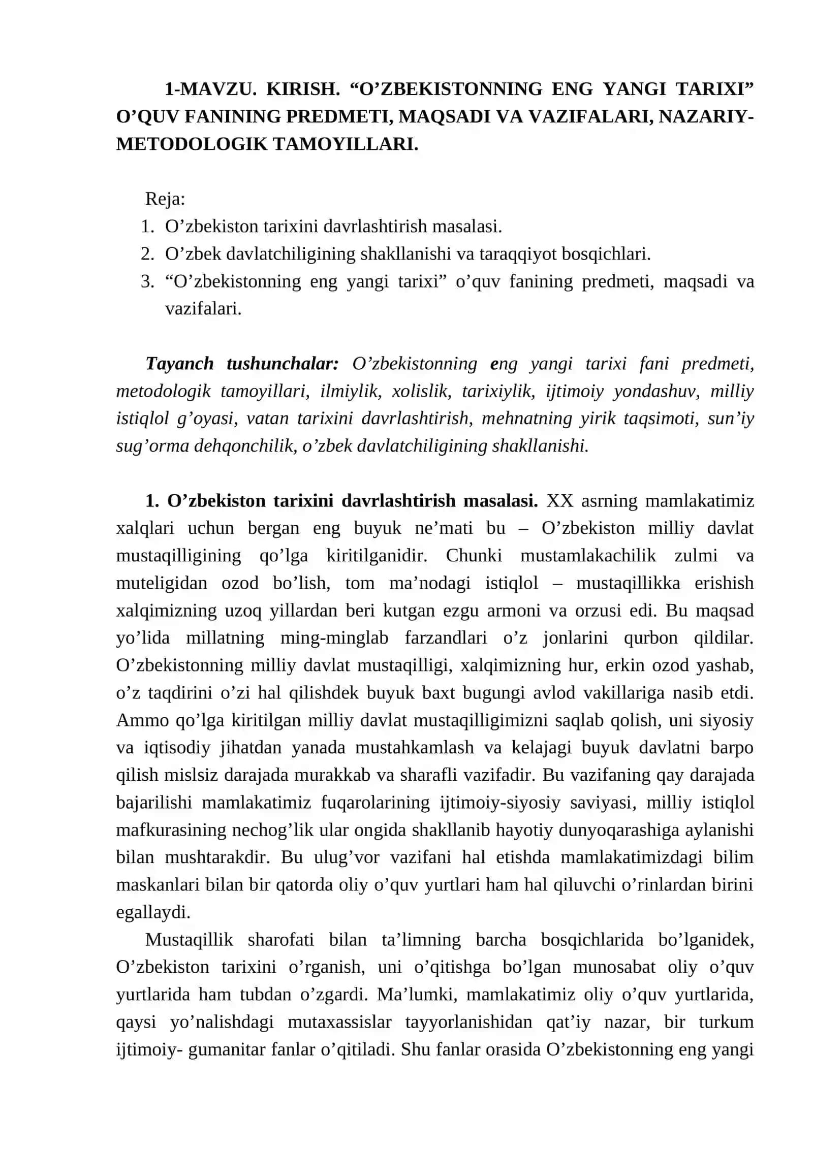 O’zbekistonning eng yangi tarixi 4