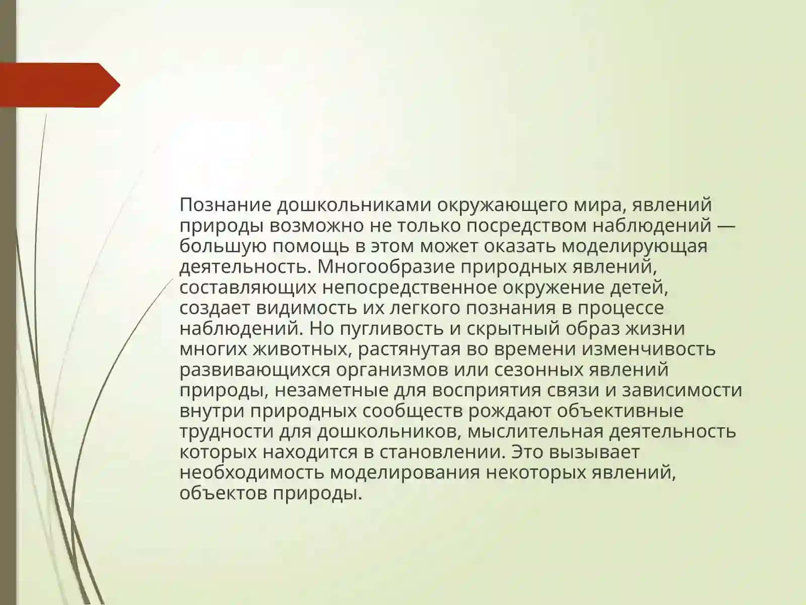 Графическиемодели и моделирующая деятельность в процессе ознакомления детей с природой 4