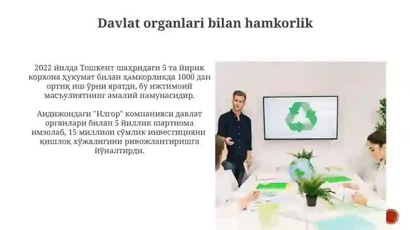 Ijtimoiy Mas'uliyat va Jamoatchilik bilan Aloqalar 4