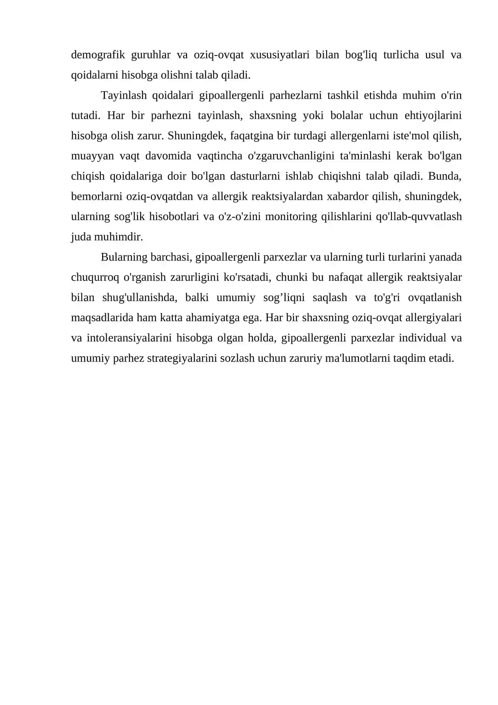 GIPOALLERGENLI PARXEZLAR. TURLARI. TAYINLASH QOIDALAR 4