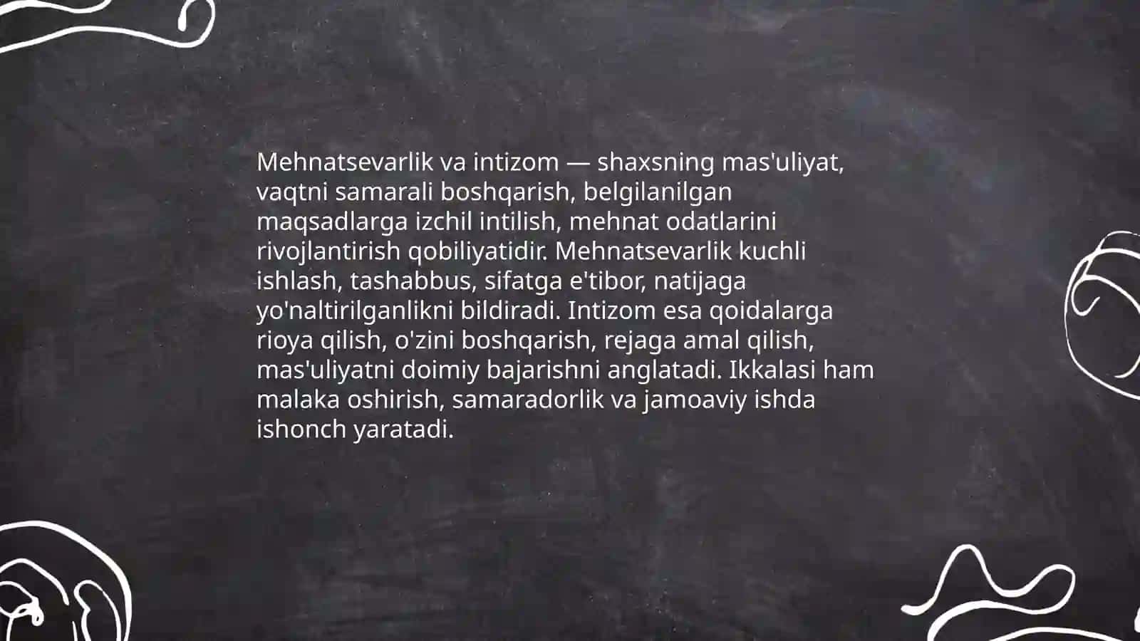 Shaxsning malaka va odatlari 4