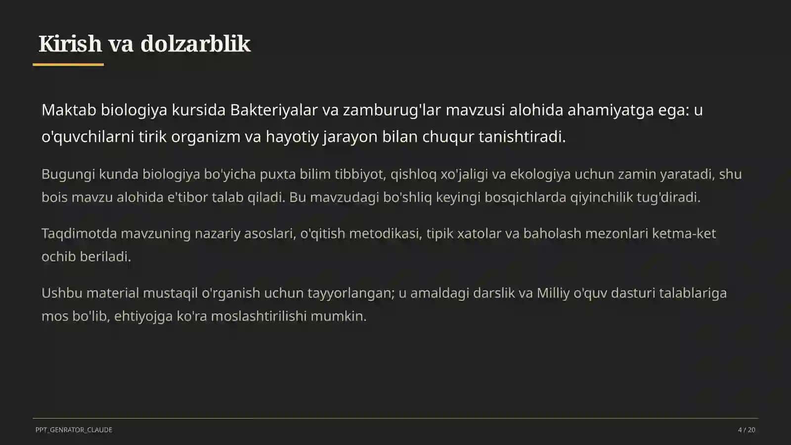 Bakteriyalar va zamburug'lar (6-sinf) 4