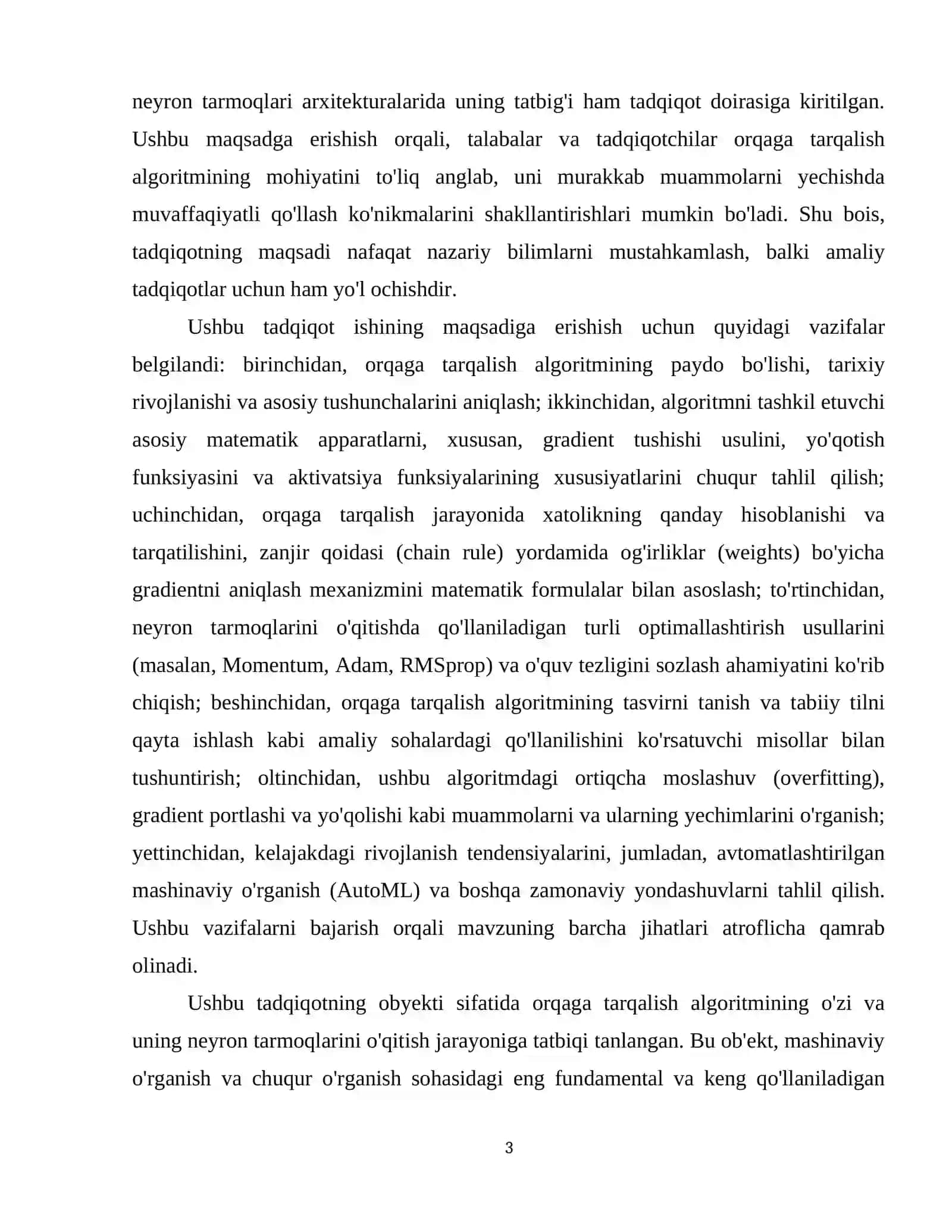 Backpropagation algaritmining matematik asosi 4