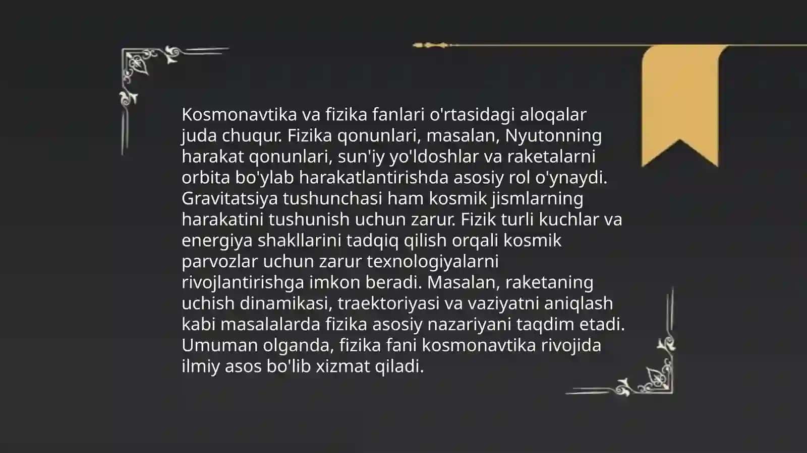 Kosmonavtika asoslari 4