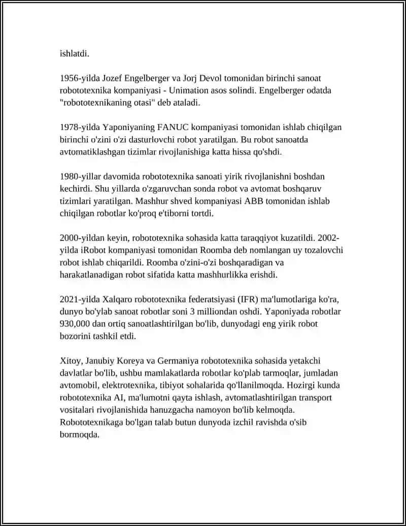 ROBOTATEXNIKA ASOSLARI 4