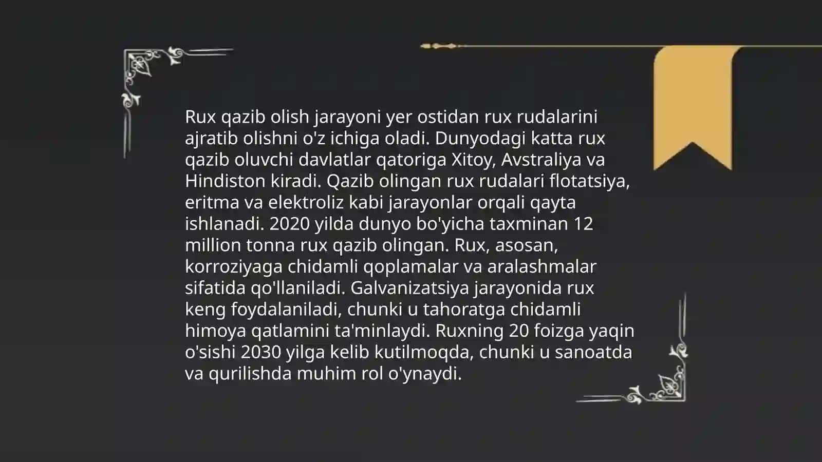Rux ishlab chiqarish texnologiyasi 4