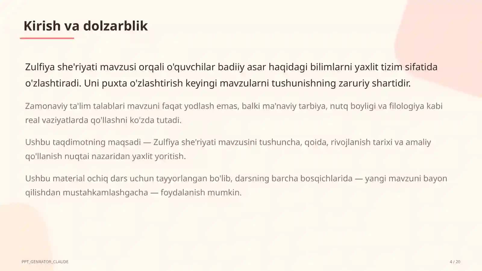 Zulfiya she'riyati (6-sinf) 4