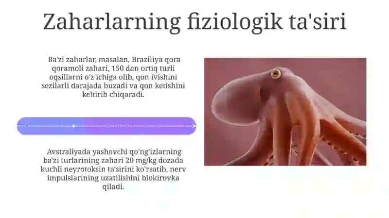 Zaharli hayvonlar zaharining tibbiyotdagi ahamiyati 4