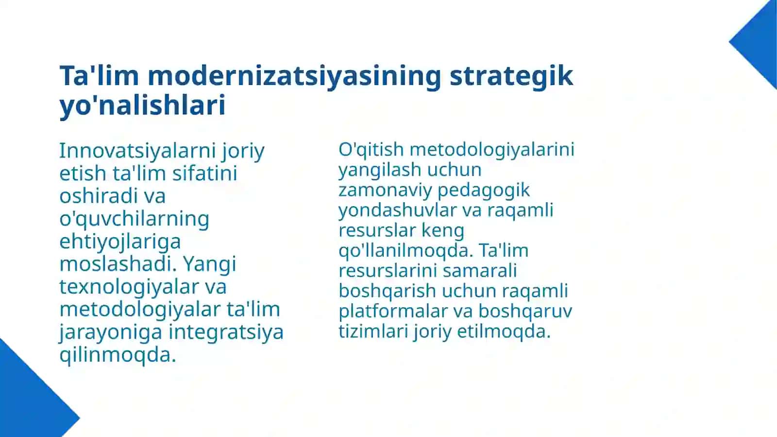Davlat siyosati va ta'lim modernizatsiyasi 4