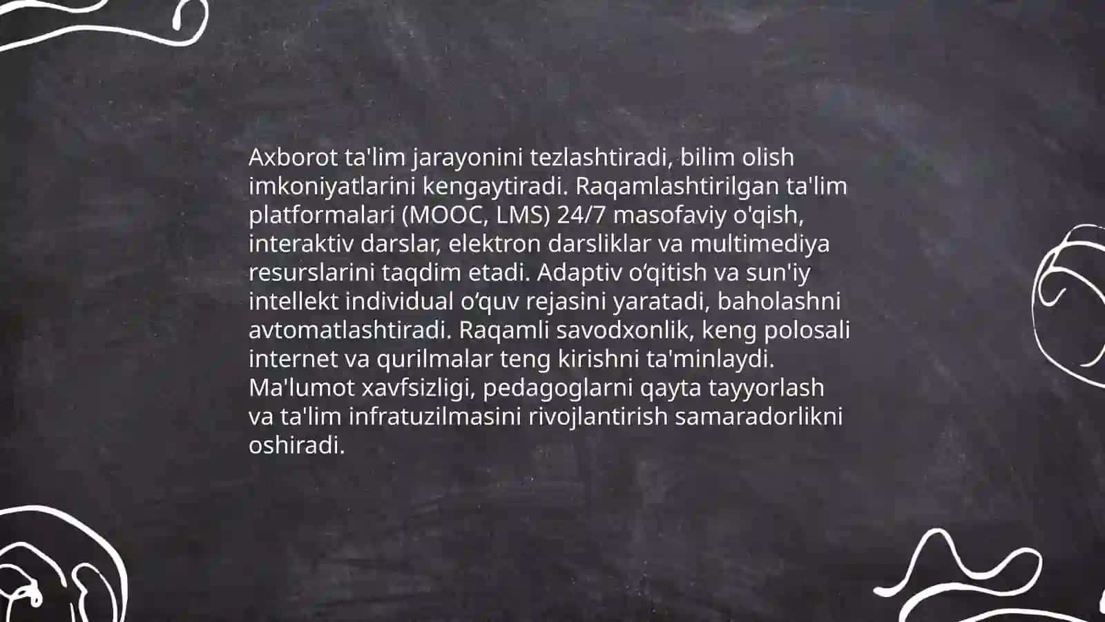 Axborotning iqtisodiy rivojlanishdagi o‘rni: axborot iqtisodi va samaradorlik 4