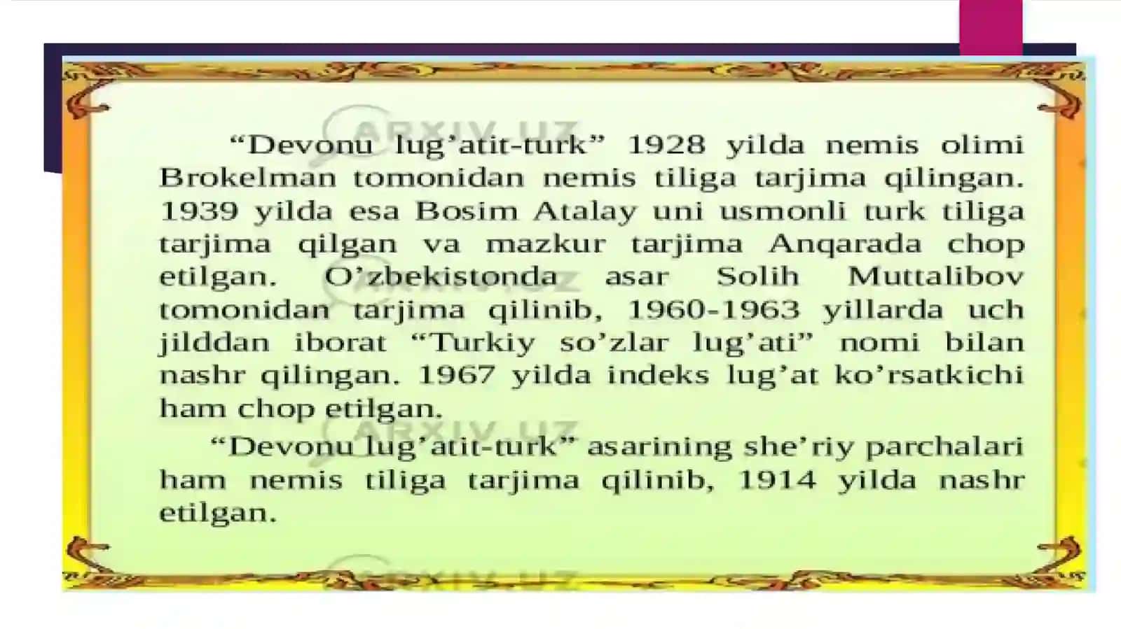 Qoraxoniylar davrida tilshunoslik 4
