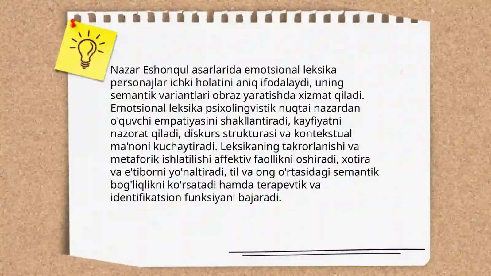 Nazar Eshonqul asarlarining psixolingvistik jihatlari 4