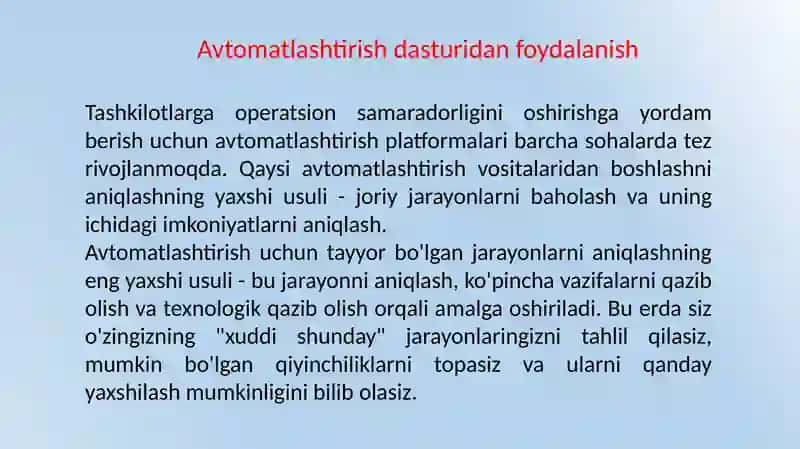 TIQXMMI"MTUning QARSHI IRRIGATSIYA VA AGROTEXNOLOGIYALAR INSTITUTI SANOATKONTROLLERLARI VA ULARNI DASTURLASH fani bo‘yichaamaliy mashg’ulot 4
