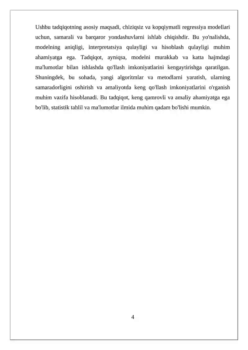 Chiziqsiz modellarda kopqiymatli regresiya 4