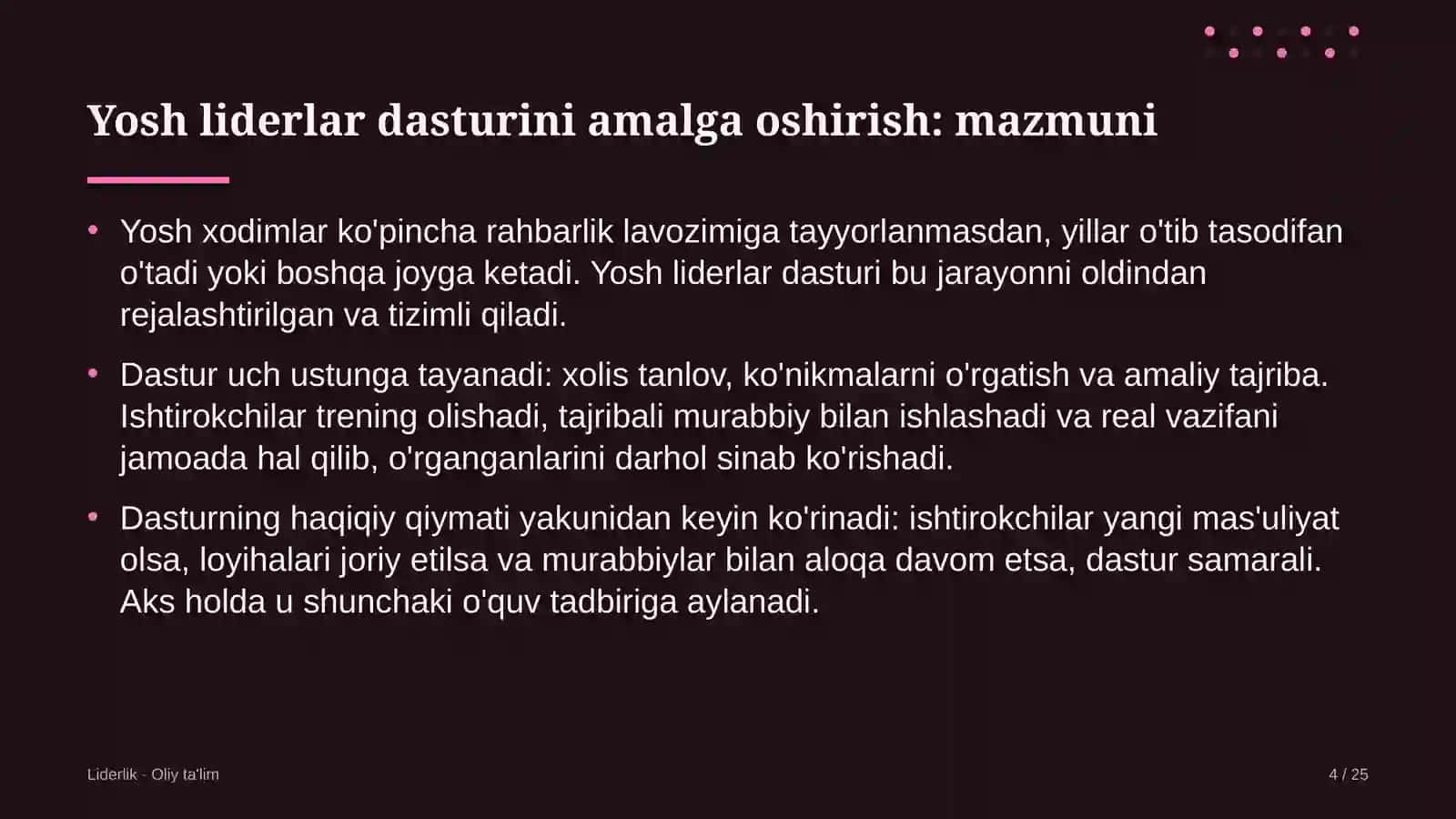 atom energetikasida yosh liderlar dasturini amalga oshirish 7708 4