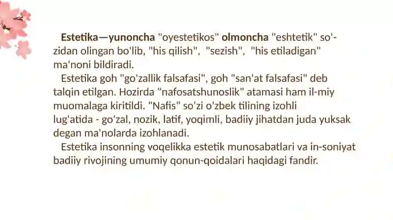Nafosatfalsafasi(Estetika) 4