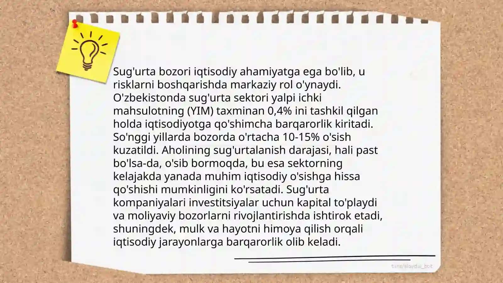 Sug'urta bozori tushunchasi 4