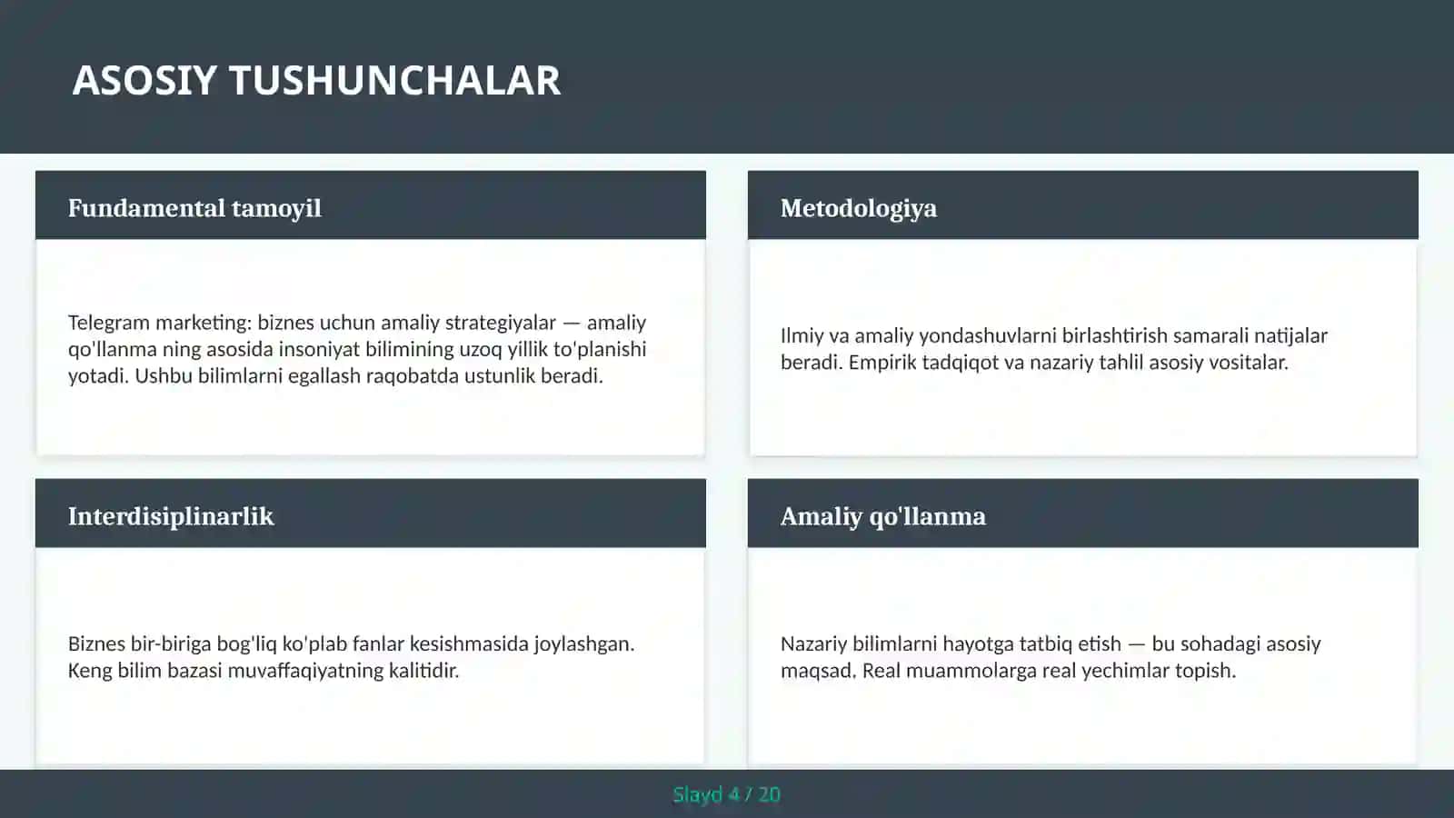 Telegram marketing: biznes uchun amaliy strategiyalar — amaliy qo'llanma 4