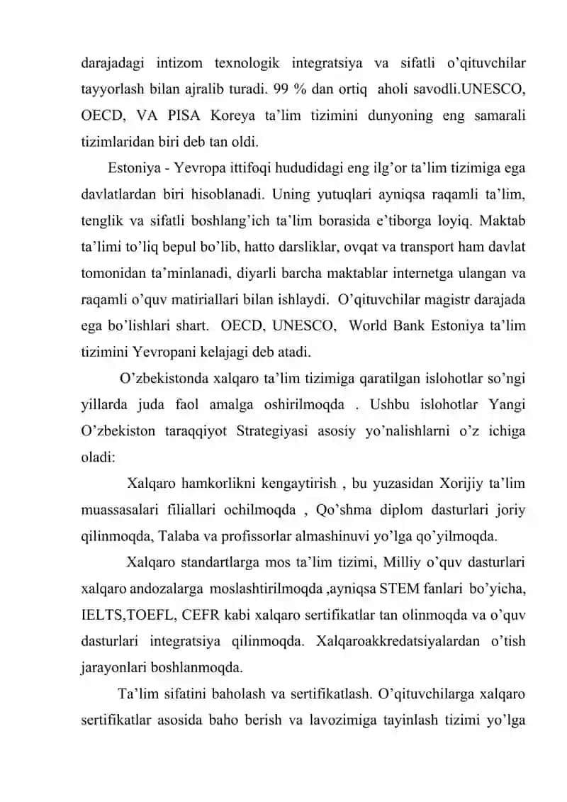 TA’LIMDA XALQARO TAJRIBALAR VA ZAMONAVIY YONDASHUVLARNI AMALGA OSHIRISH 4