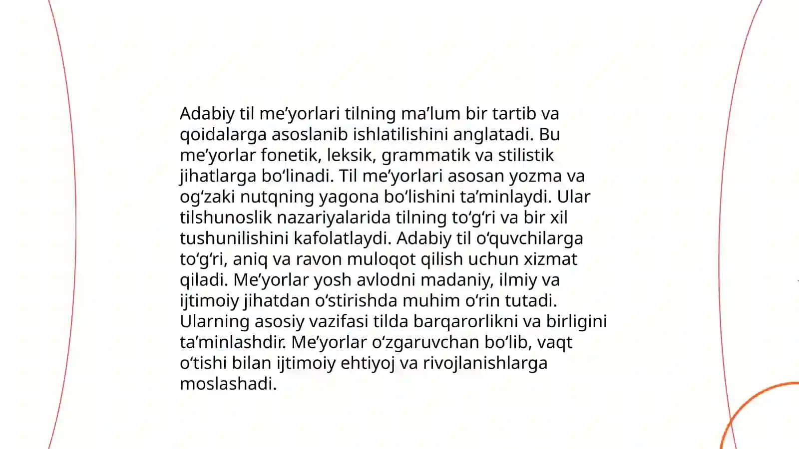 Adabiy til meʼyorlari. Yangi alifbo va imlo meʼyorlari 4