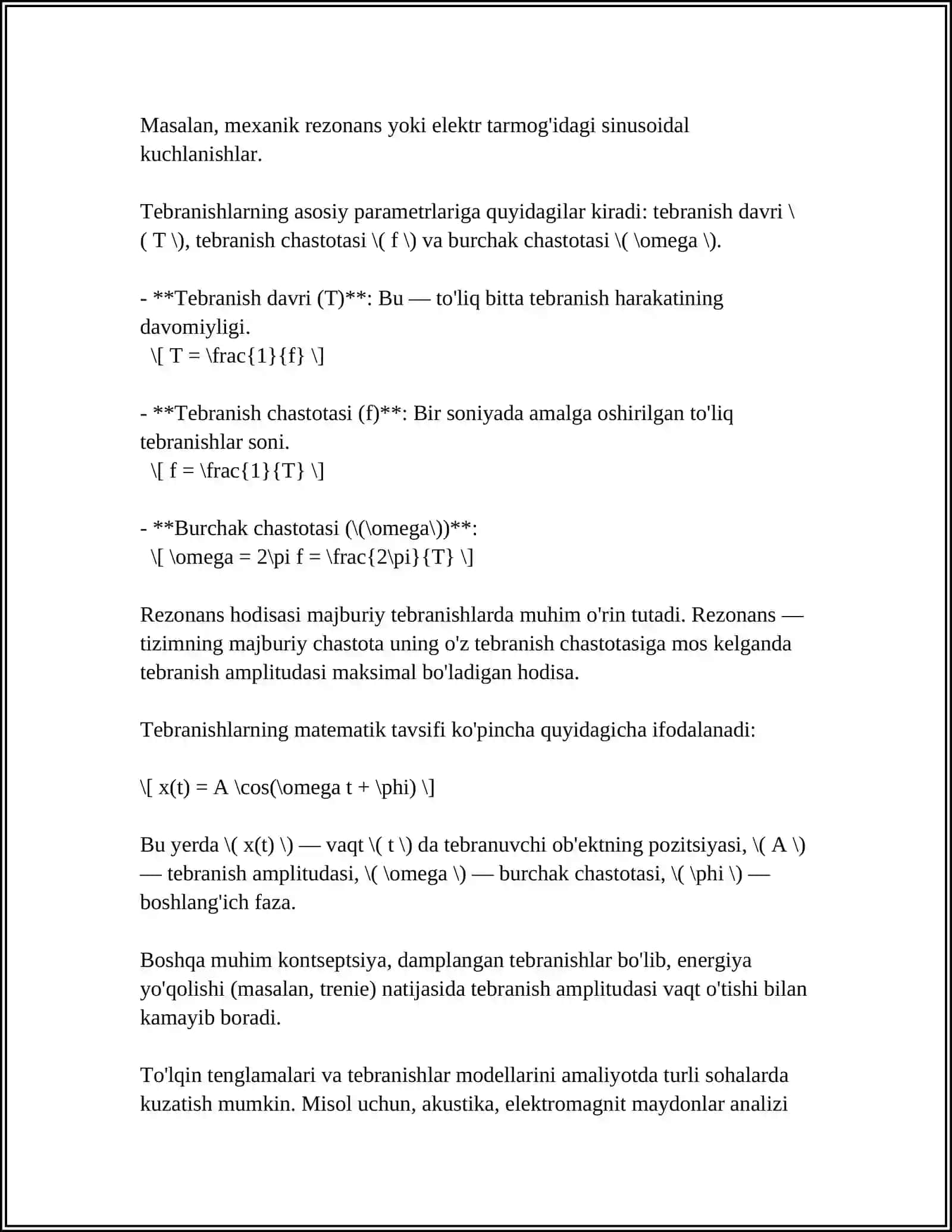 TEBRANISHLAR TAHLILI 4