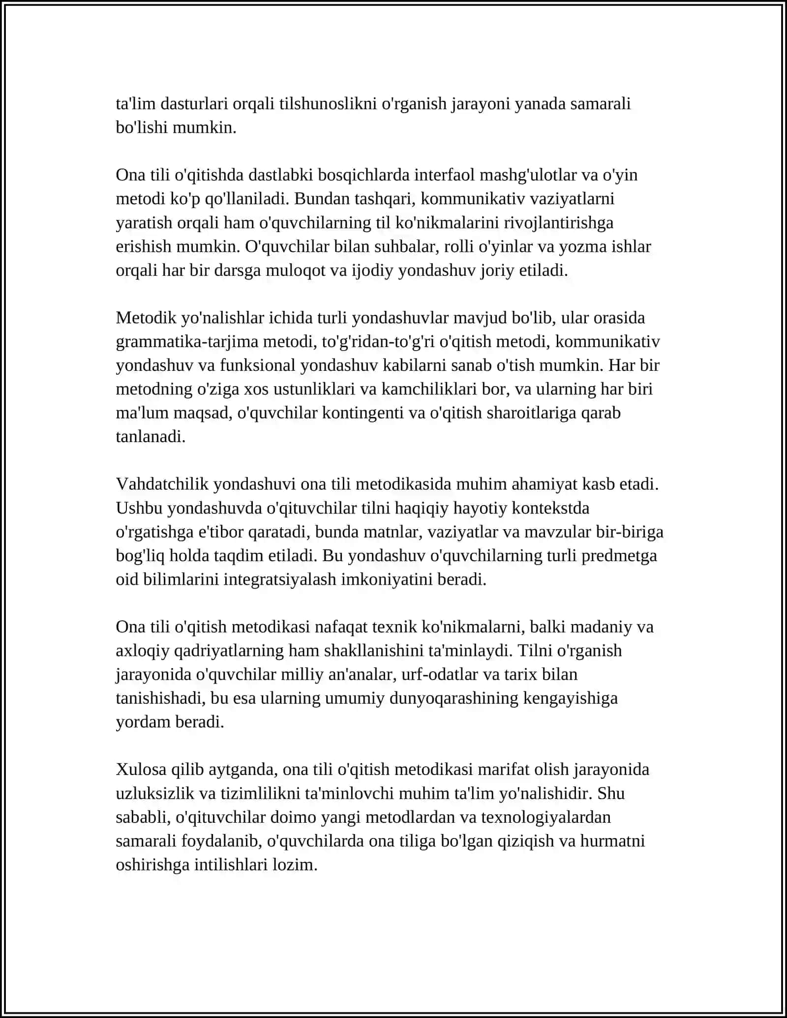 ONA TILI ÒQITISH METODIKASI 4