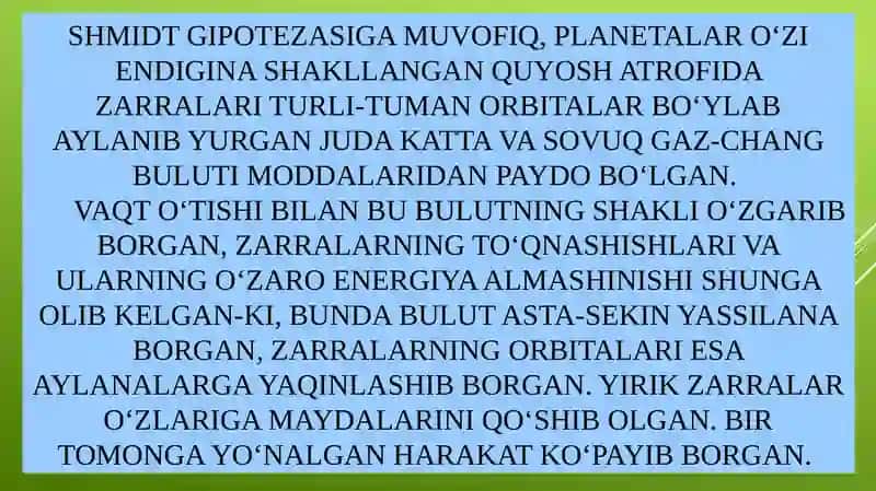 Quyoshtizimi.Yersayyorasi.Geografikqobiqlar(Litosfera.Gidrosfera,Аtmosfera.Biosfera) 4