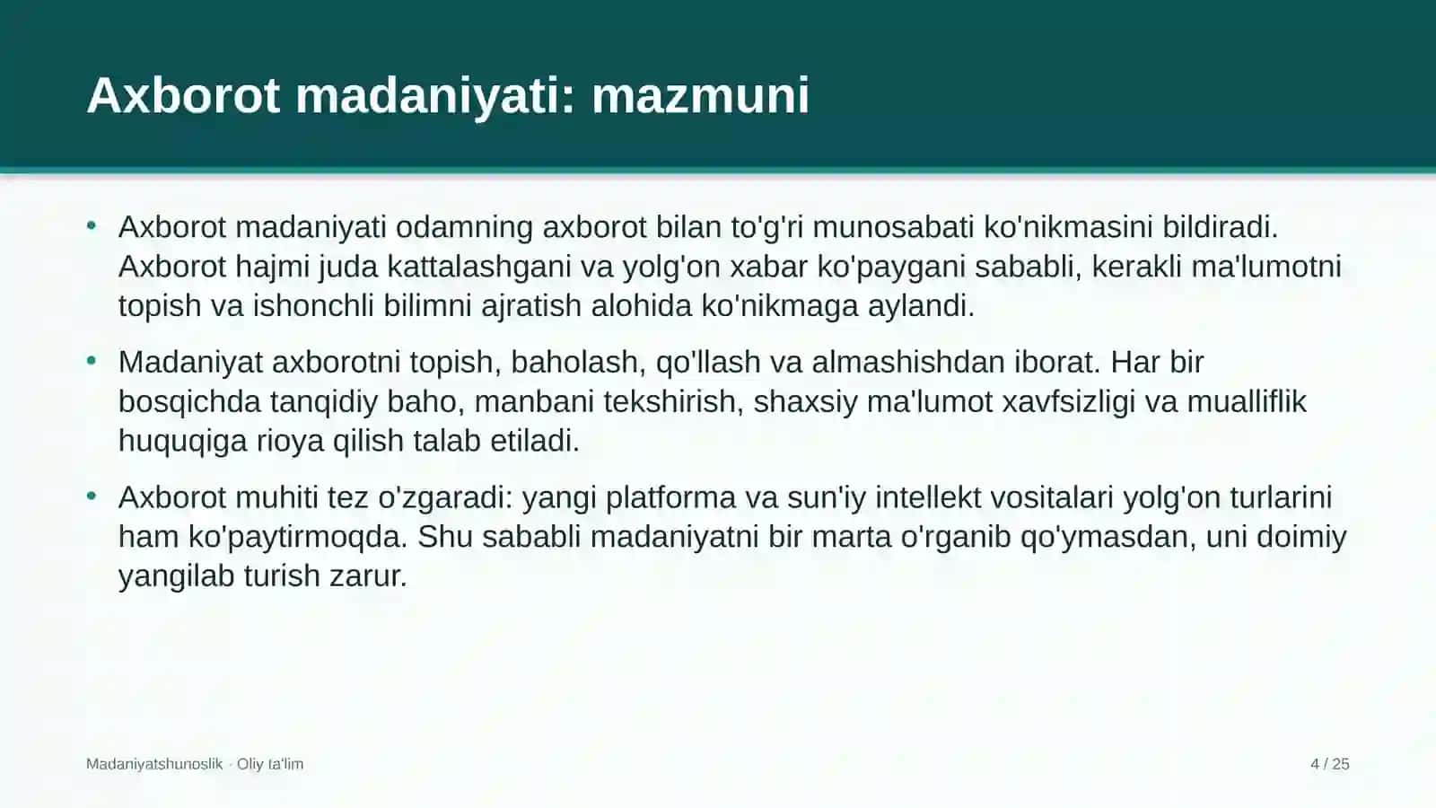 maktabgacha ta'lim tashkilotlarida axborot madaniyati 8273 4