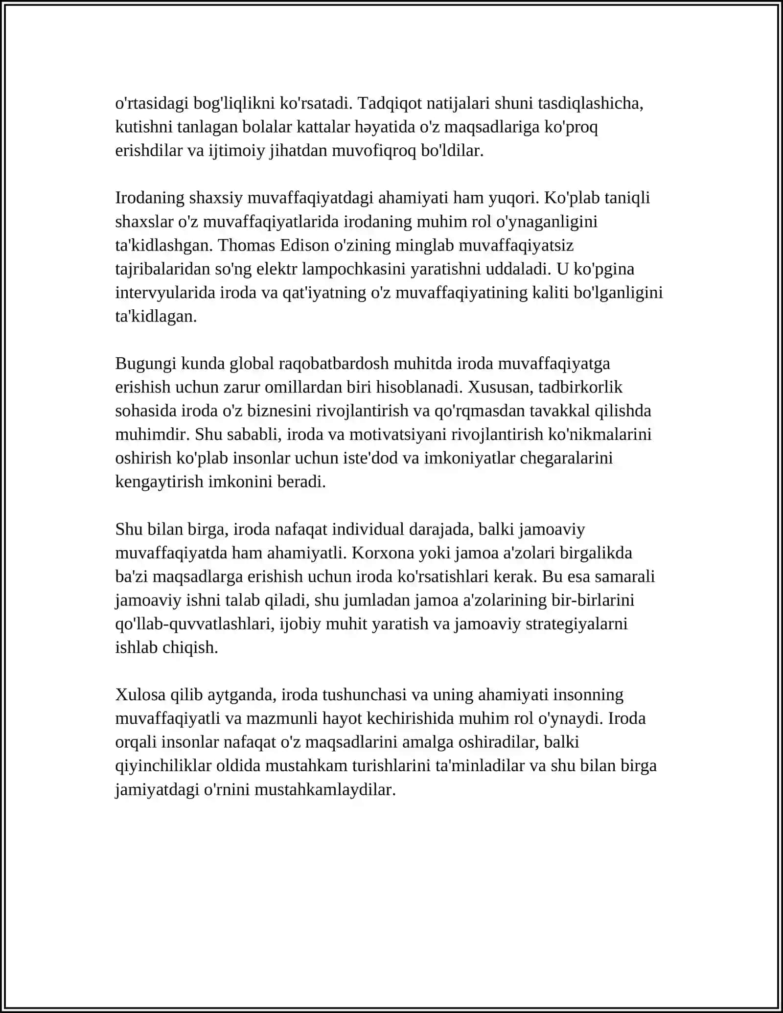 IRODA HAQIDA NAZARIYALAR. IRODA BOSQICHLARI VA SIFATLARI 4