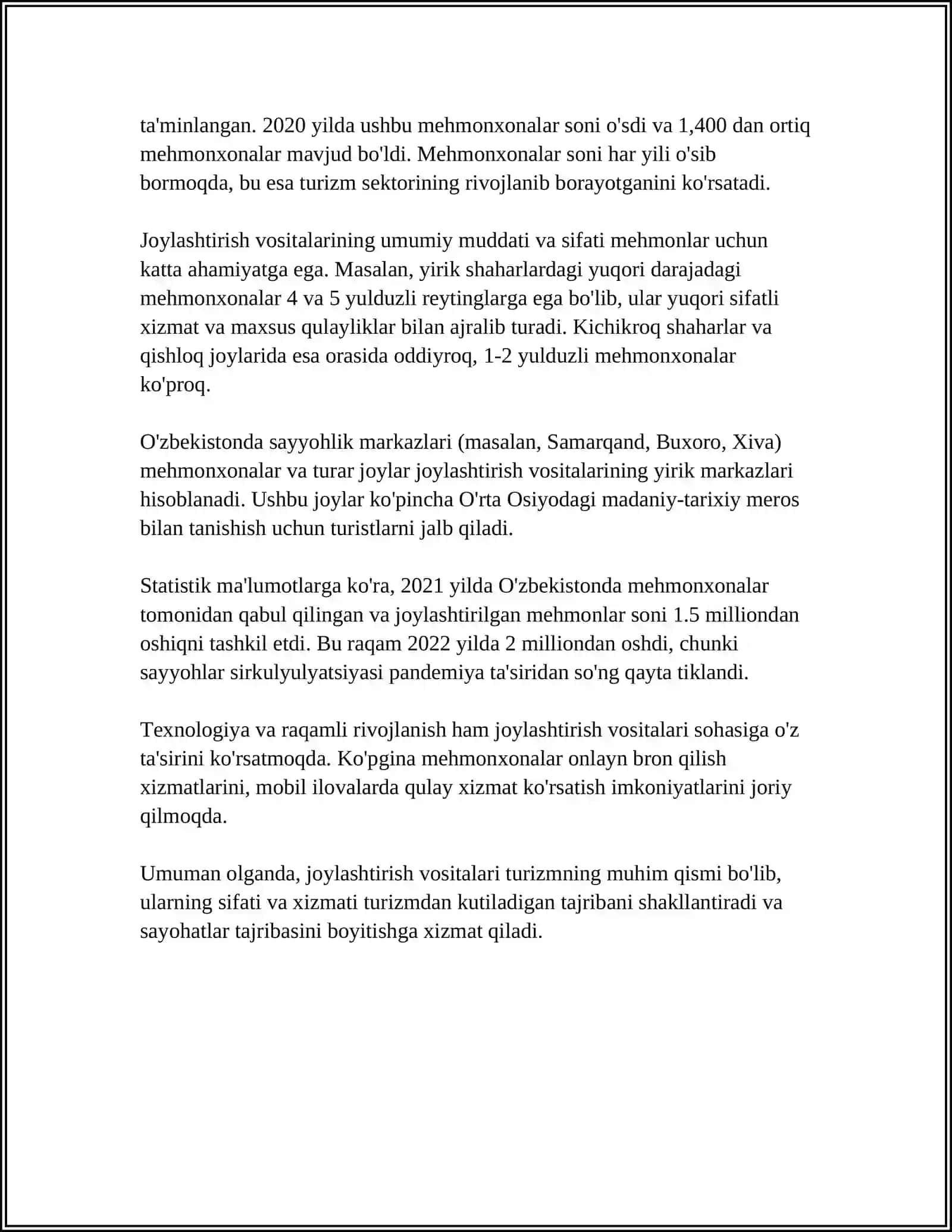 JOYLASHTIRISH VOSITALARINING TASNIFI 4