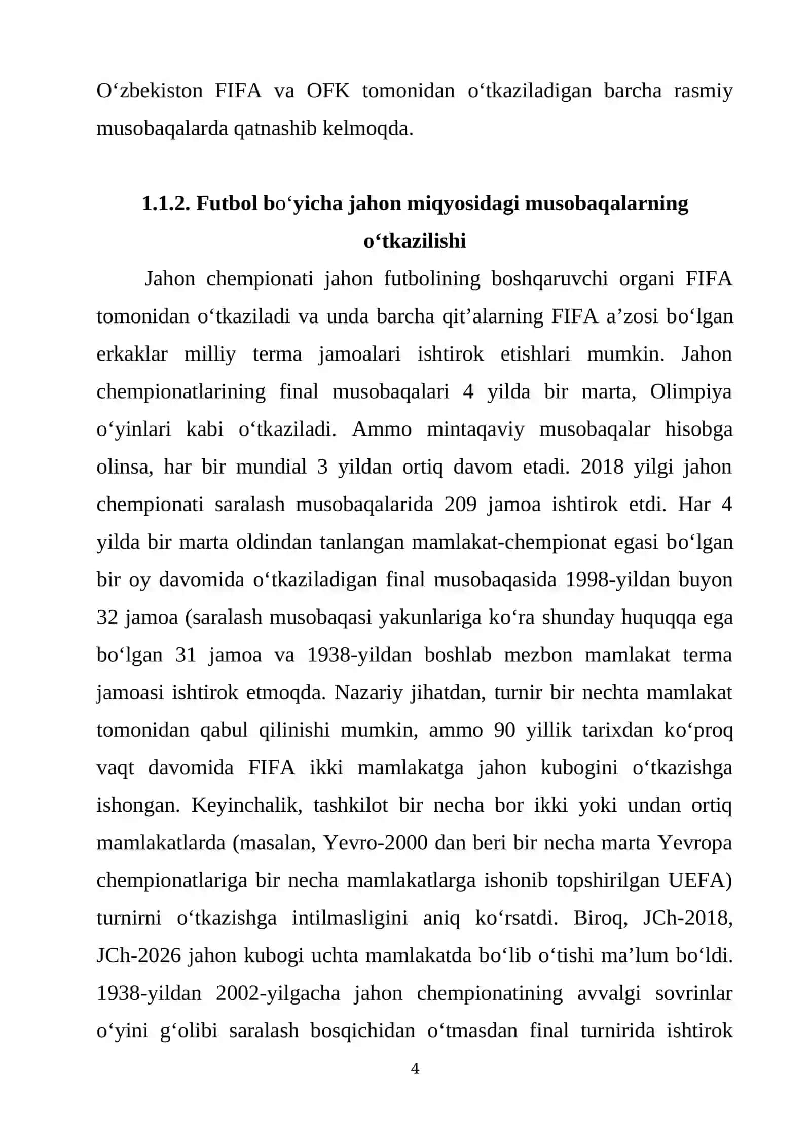 FUTBОL MUSOBAQALARNI TASHKIL ETISH VA HAKAMLIK QILISH NAZARIYASI 4