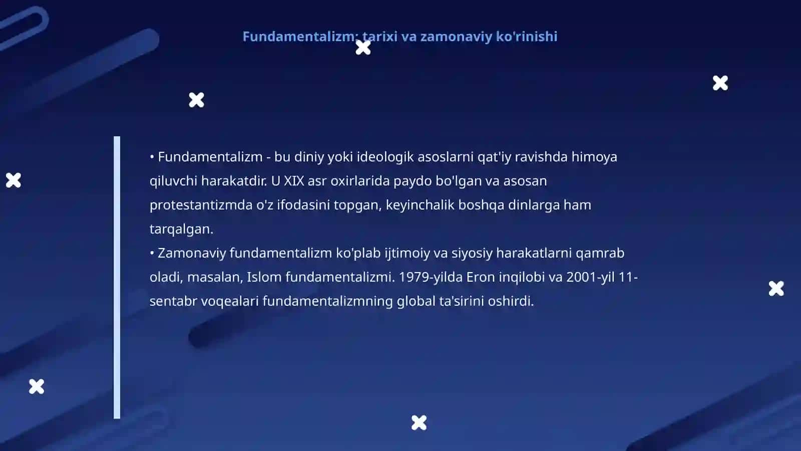 Terrorizm, fundamentalizm, aqidaparastlik tushunchalari 4
