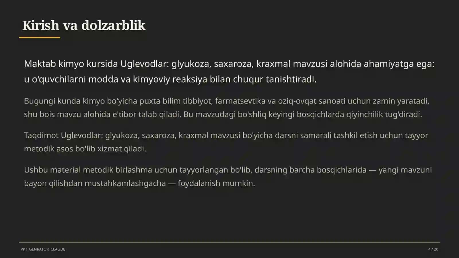 Uglevodlar: glyukoza, saxaroza, kraxmal (11-sinf) 4