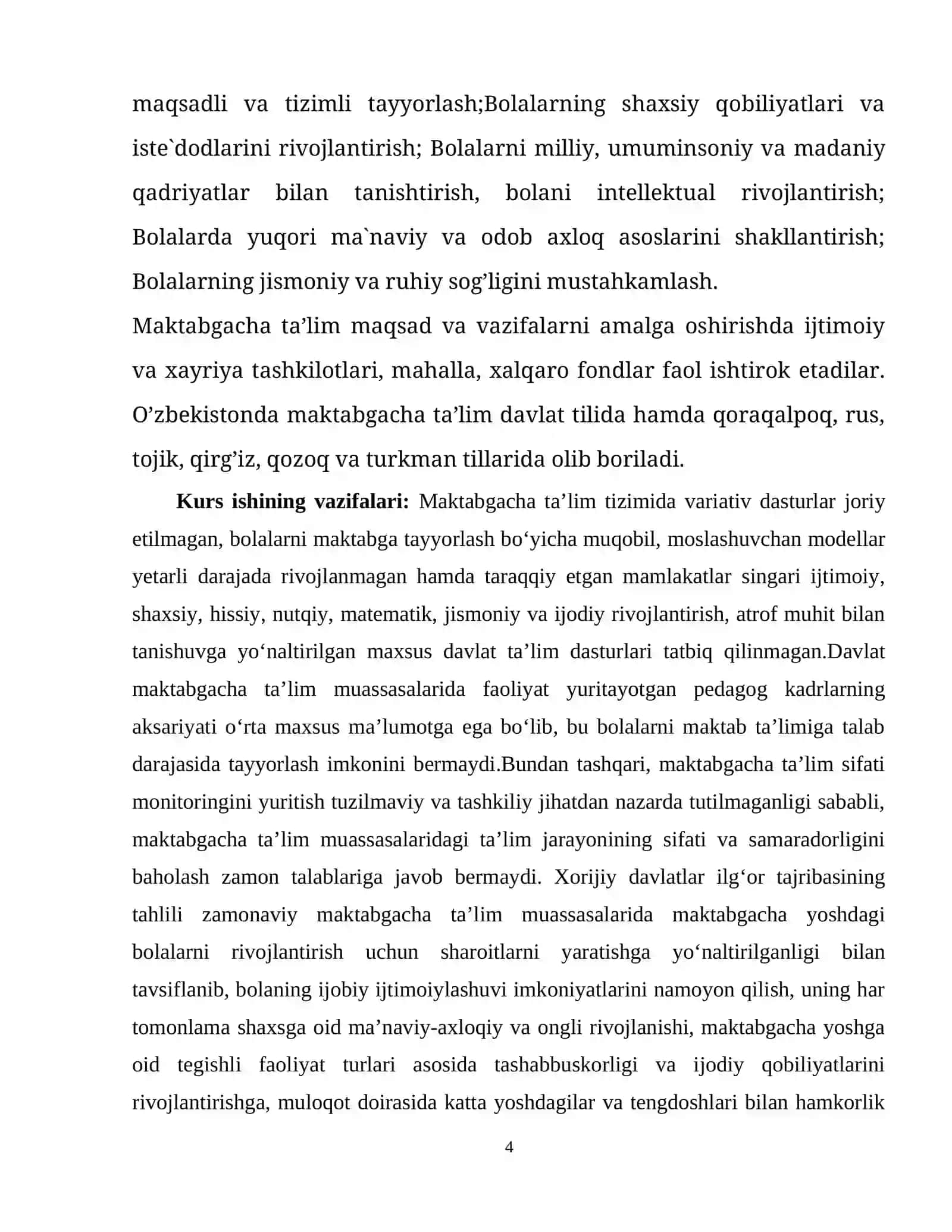 «MTMLARDA BOLALARNI MAKTABGA TAYYORLASH TIZIMI.» 4