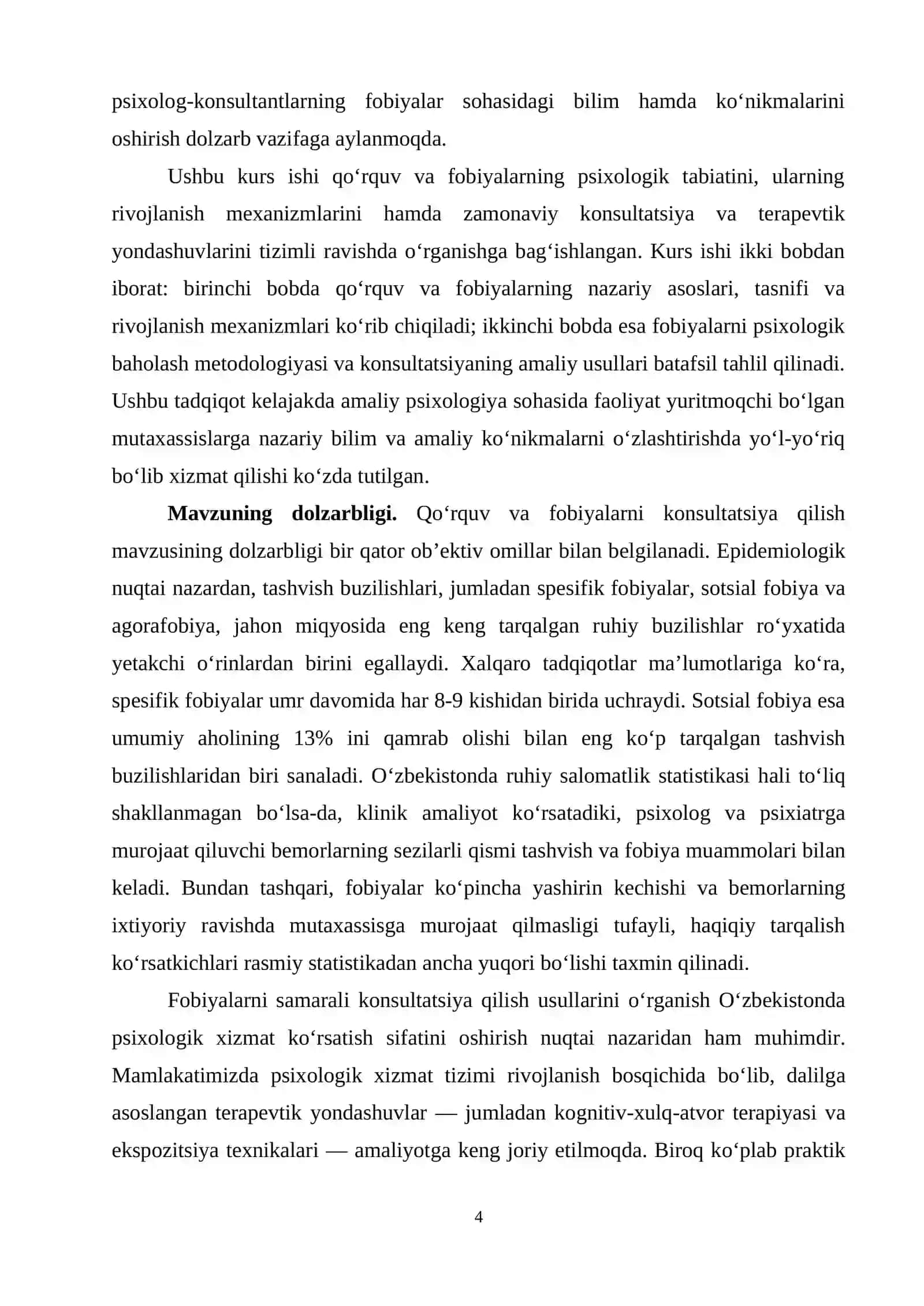 Qo‘rquv va fobiyalarni konsultatsiya qilish 4