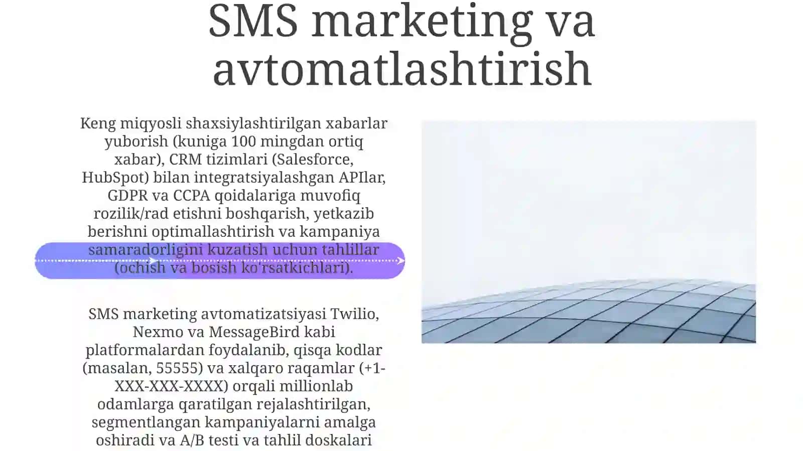 Zamonaviy hizmatlar: Messengerlar va ularning imkoniyatlari 4